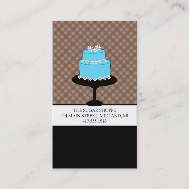 Cartes de visite boulangerie ou pâtisserie (Devant)