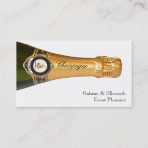 Cartes de visite bouteille de Champagne