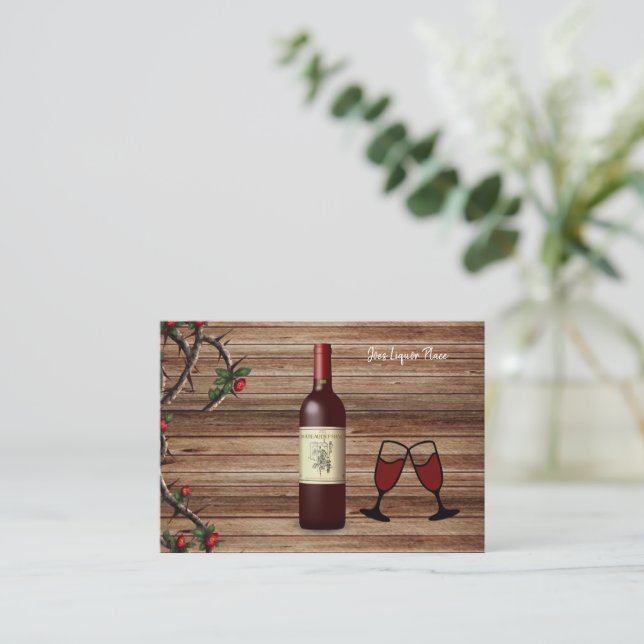 Cartes de visite, Boutique Liquor (Debout devant)