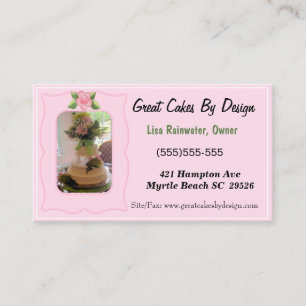 Cartes de visite Cake Baker