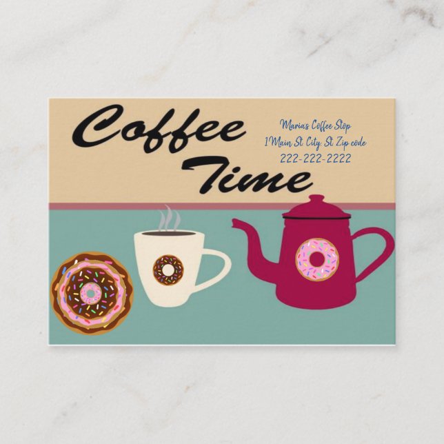 Cartes de visite, Cartes de visite de cafés (Devant)