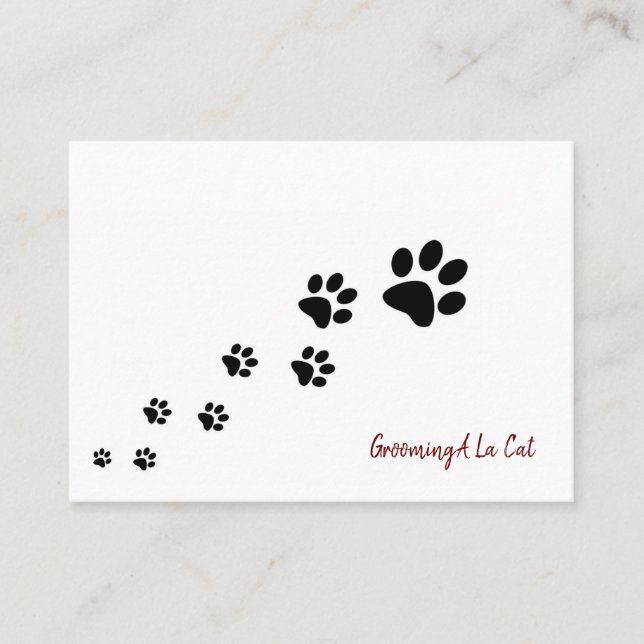 Cartes de visite, Cartes de visite de pattes de ch (Devant)