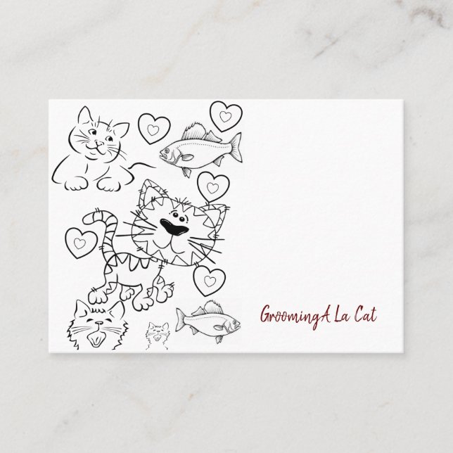 Cartes de visite, Cartes de visite de pattes de ch (Devant)