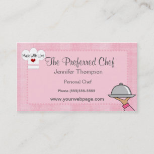 Cartes de visite Casquettes Lady Chef