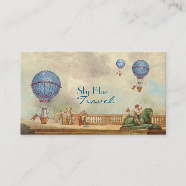 Cartes de visite chauds de ballon de l'Aire (Devant)