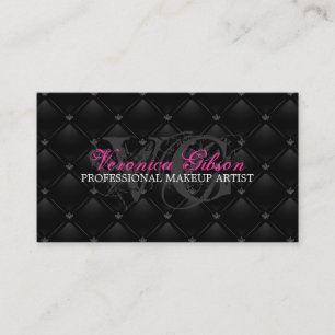 Cartes de visite chauds tuftés de maquilleur de