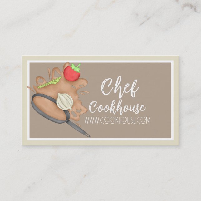 Cartes de visite chef personnalisables (Devant)