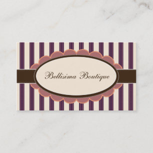 Cartes de visite chics de concepteur de boutique :