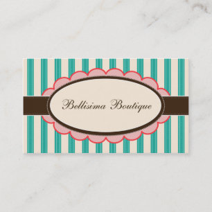 Cartes de visite chics de concepteur de boutique :