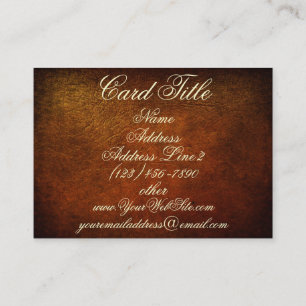 Cartes de visite chics de concepteur de cuir