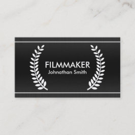 Cartes de visite chics de lauriers de film pour