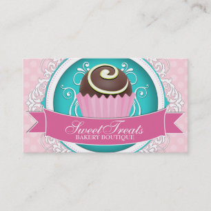 Cartes de visite chics et élégants de boulangerie