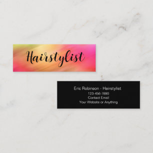 Cartes de visite compacts coiffeur tendance