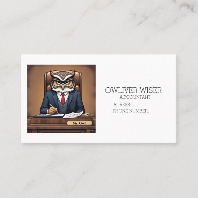 " CARTES DE VISITE COMPTABLES " (Devant)