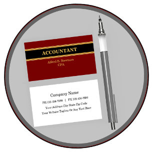 Cartes de visite comptables