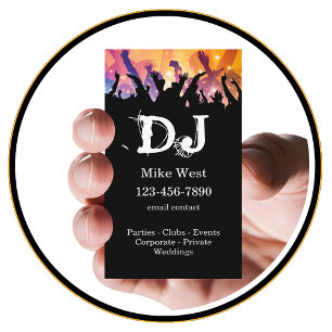 Cartes de visite cool DJ Entertainer