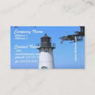 Cartes de visite côtiers de phare
