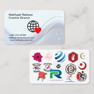Cartes de visite créatives Marque premium modern