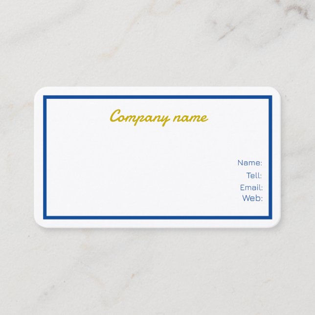 Cartes de visite Customisés (Devant)