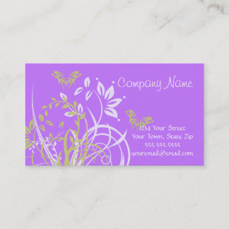 Cartes de visite Customisés au beurre de fleurs