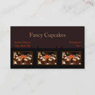 Cartes de visite customisés de petit gâteau
