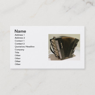 Cartes de visite d'accordéon