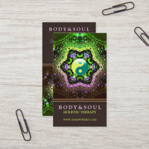 Cartes de visite d'âge de YinYang d'énergie de