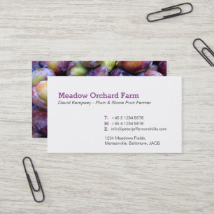 Cartes de visite d'agriculteur/cultivateur de