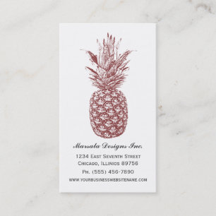 Cartes de visite d'ananas