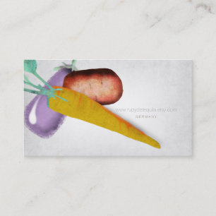 Cartes de visite d'aquarelle d'aubergine