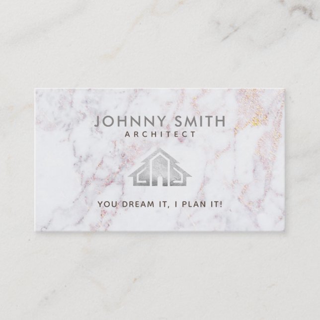 Cartes de visite d'architecte (Devant)