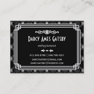 Cartes de visite d'art déco