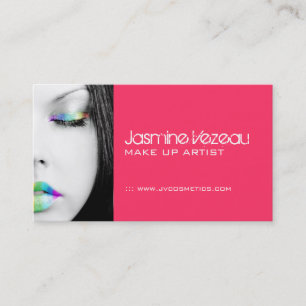 Cartes de visite d'artiste de maquillage