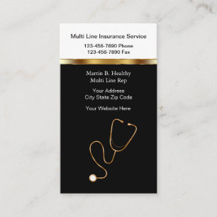 Cartes de visite d'assurance Médicales