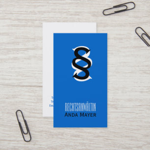 Cartes de visite d'avocate