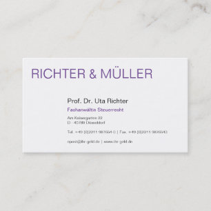 Cartes de visite d'avocats