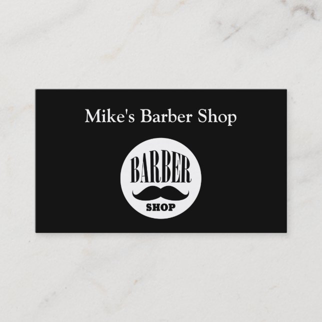 Cartes de visite de barber Shop (Devant)