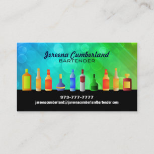 Cartes de visite de barre