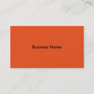 Cartes de visite de base oranges