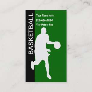 Cartes de visite de basket-ball