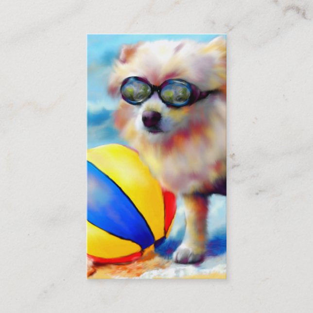 Cartes de visite de Beachin (Pomeranian) (Devant)