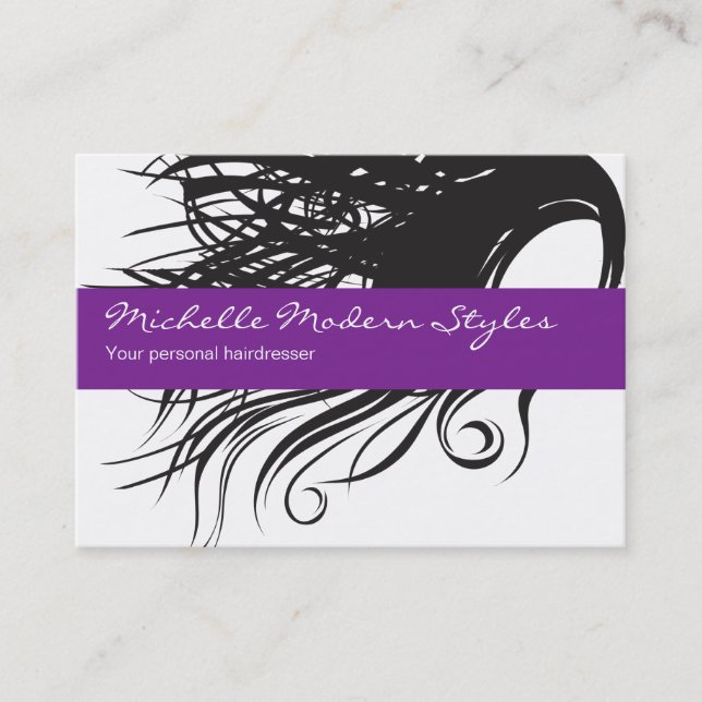 Cartes de visite de beauté de cheveux (Devant)