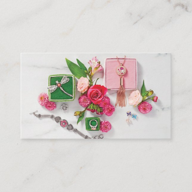 Cartes de visite de bijoux (Devant)