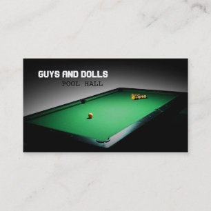 Cartes de visite de billards
