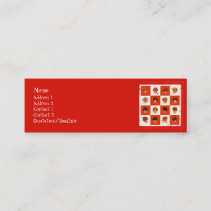 Cartes de visite de bingo couleur cheveux