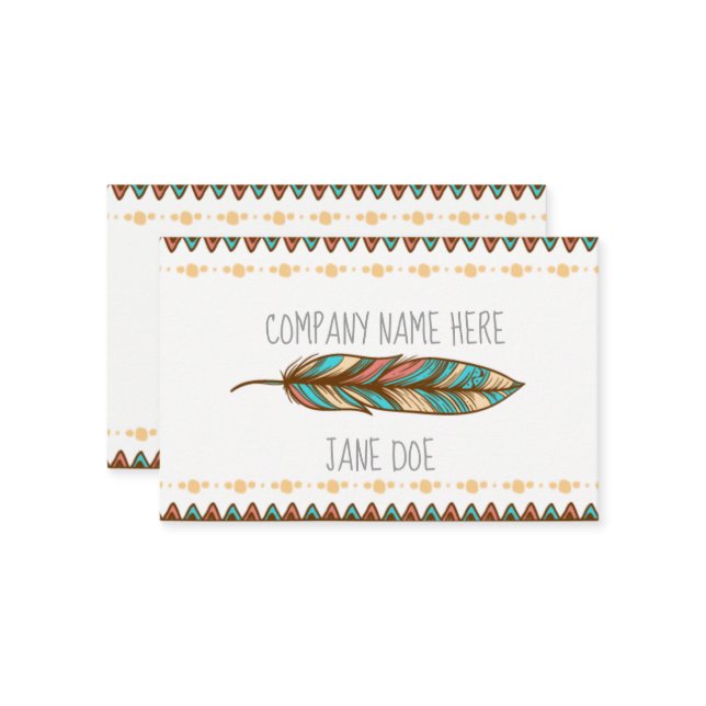 Cartes de visite de Bohème originaux de style de (Devant/Arrière en situation)