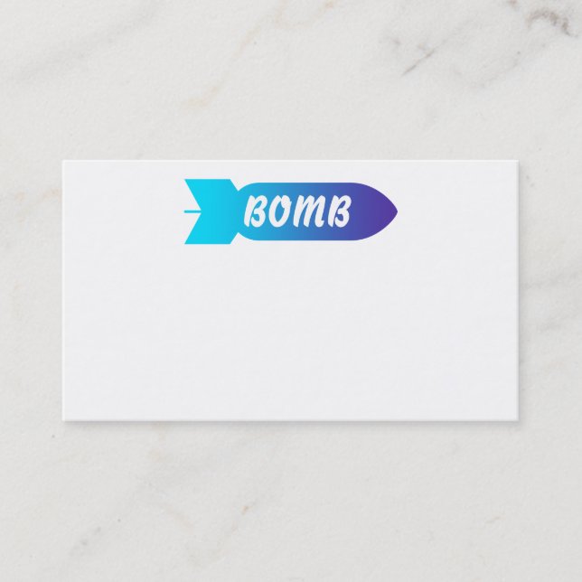 Cartes de visite de bombe (Devant)