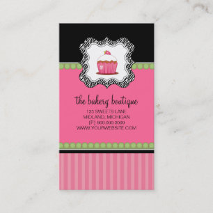 Cartes de visite de boulangerie ou de magasin de