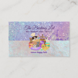 Cartes de visite de boulangerie pour animaux