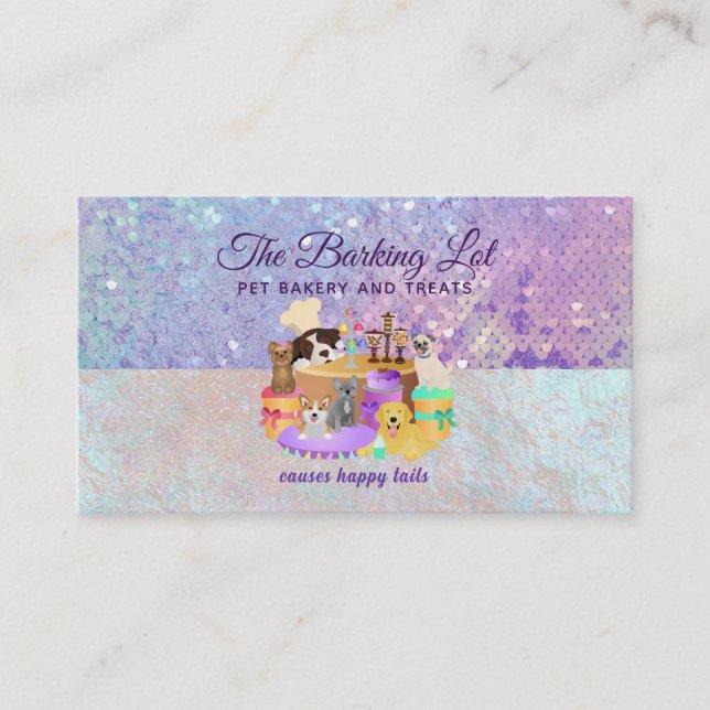 Cartes de visite de boulangerie pour animaux (Devant)